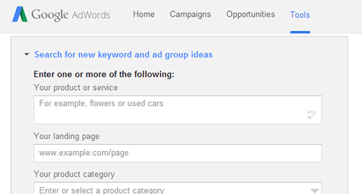 Google Keyword Planner