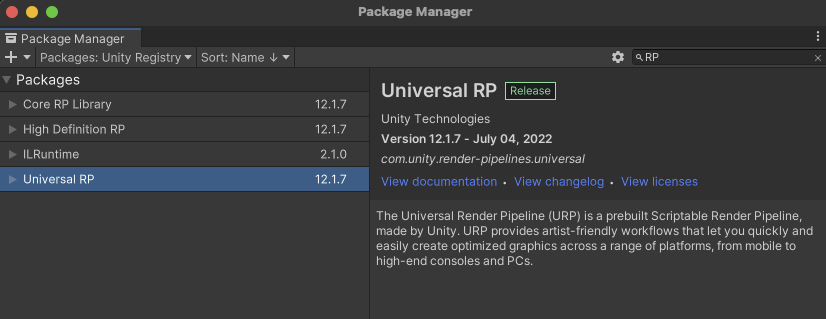 Unity 之 Post Processing后处理不同项目配置（URP项目配置）