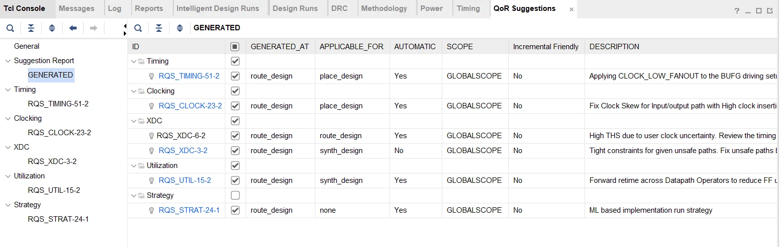 质量报告reportqorassessment使用详解