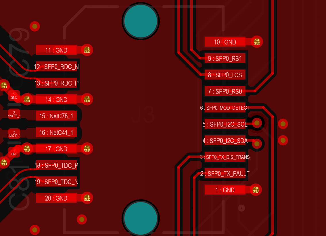 SFP PCB 布局