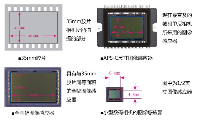 感光元件对比图片