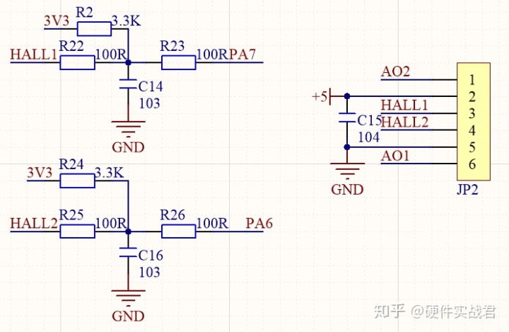 霍尔编码器电机原理图图片