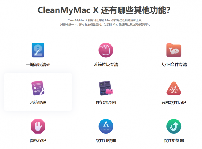 CleanMyMac功能