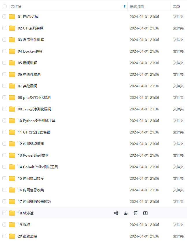 20242024年最新经典网络安全开发教程