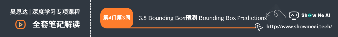 Bounding Box预测 Bounding Box Predictions