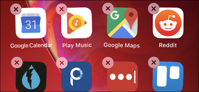 Uninstalling apps from the home screen on an iPhone with iOS 13.