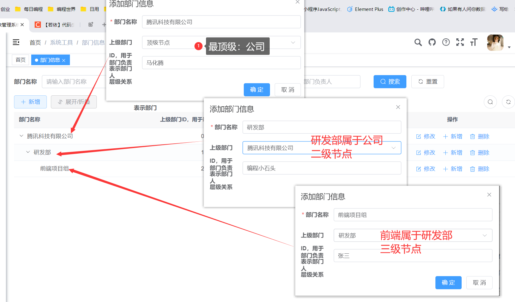 【若依Java】15分钟玩转若依二次开发，新手小白半小时实现前后端分离项目，springboot+vue3+Element Plus+vite实现Java项目和管理后台网站功能_Java_163