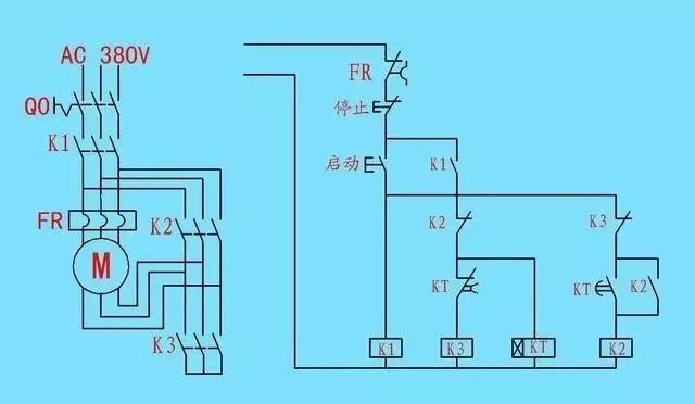 數字電路實驗怎麼接線視頻講解時間繼電器怎麼看圖接線這可是星三角