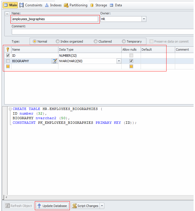 直接点oracle表编辑器,DbForge Studio for Oracle入门教程：如何在表编辑器中创建表...