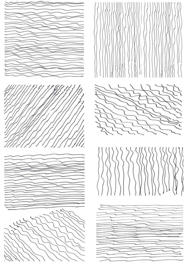 抖线的概念及特征抖线是笔随着手的抖动而产生的一种线条,其特点是