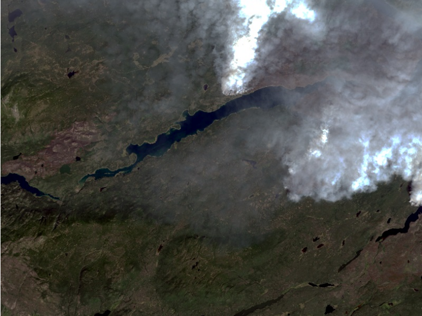 利用Landsat数据的SWIR和LWIR波段监测森林火点