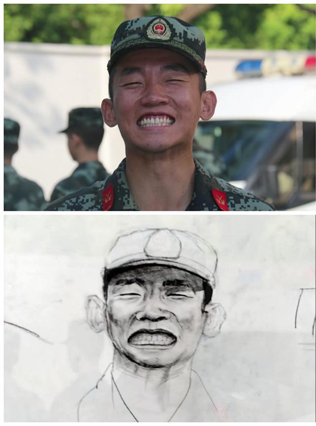 截取字符串前10位_视频丨00后武警战士手绘76位战友肖像 退伍前10米