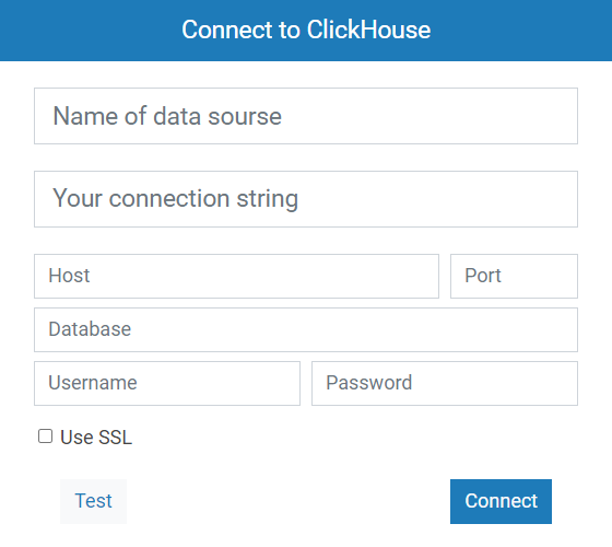 Add ClickHouse connection