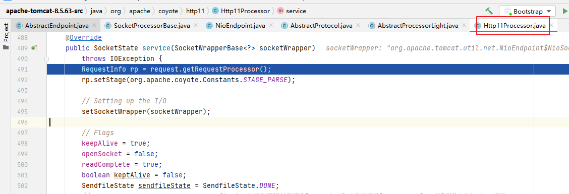 Http11Processor.service()