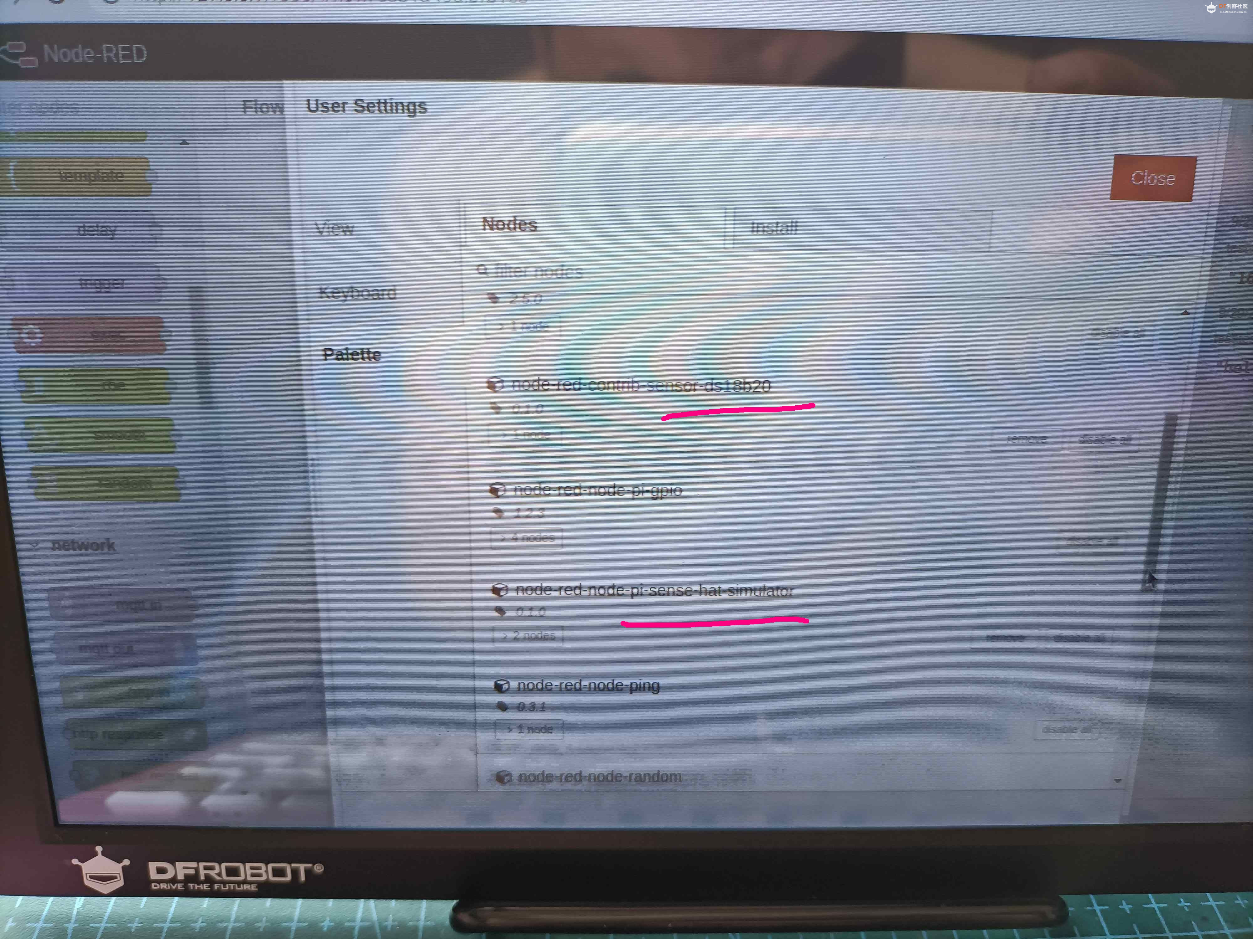 NodeRed和MQTT来监测远端设备温度图9