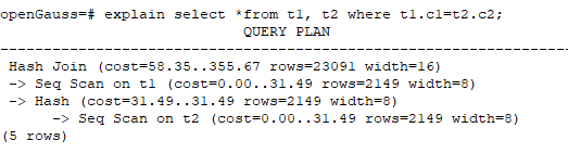 SQL执行计划示例