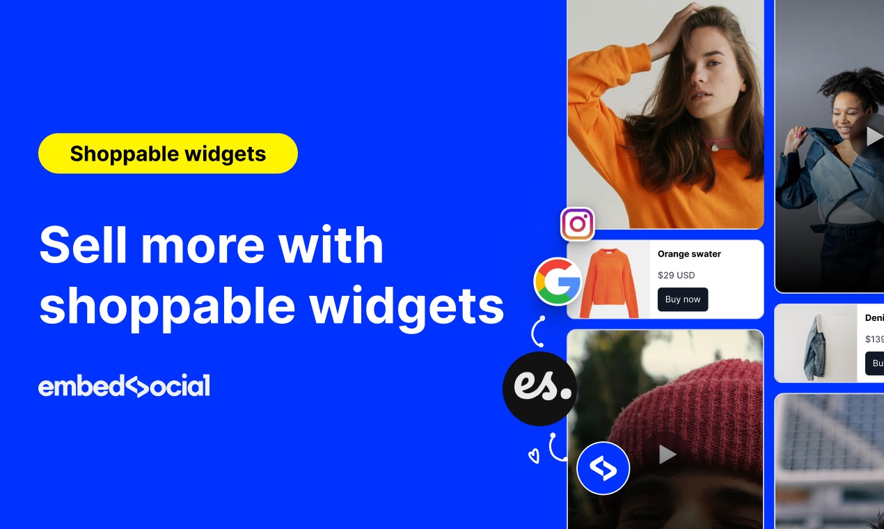 Shoppable widget