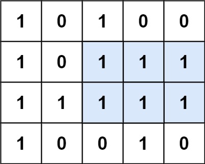 LeetCode题练习与总结：最大矩形--85