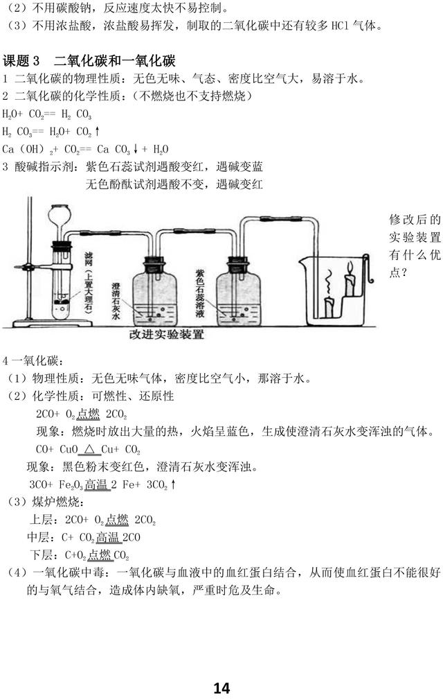 人教版初中化学知识点汇总，重点都在这里了，考试复习一定用得上