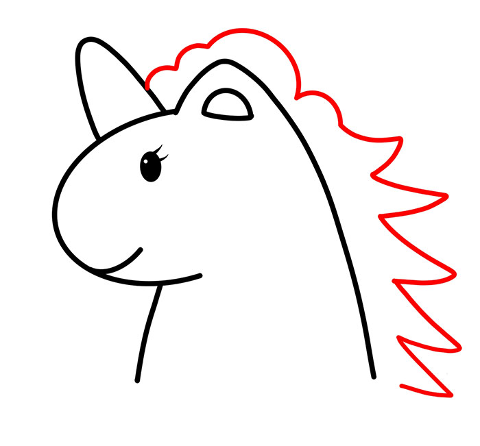 html5画独角兽教你快速绘画独角兽漂亮的独角兽简笔画步骤