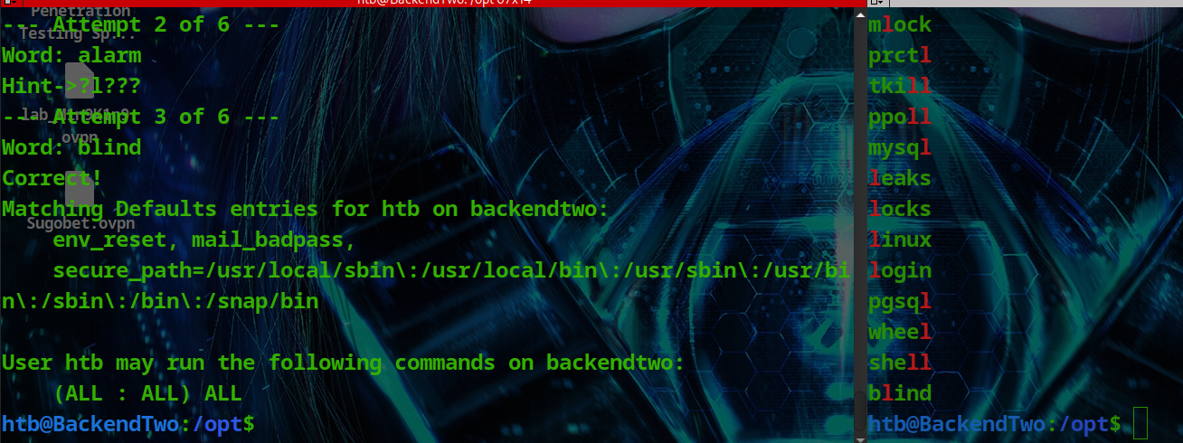 HackTheBox - Medium - Linux - BackendTwo