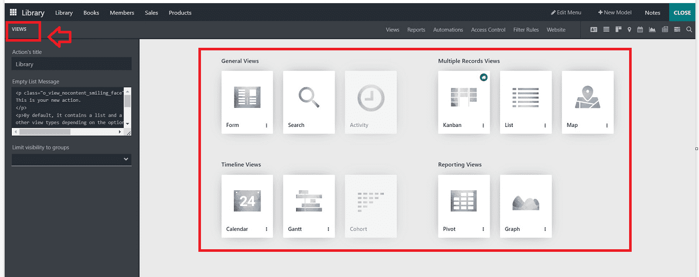 如何在 odoo-16-studio-module-1-cybrosys 中自定义视图和报告