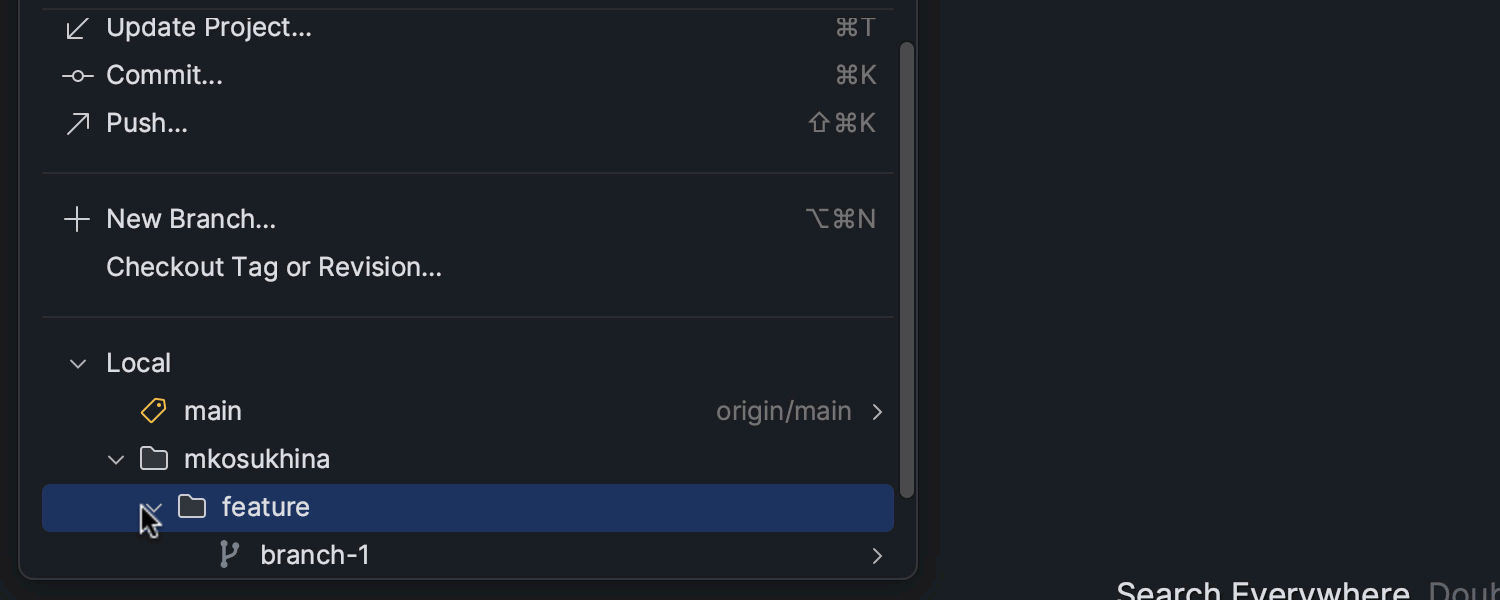 改善されたブランチ ポップアップ