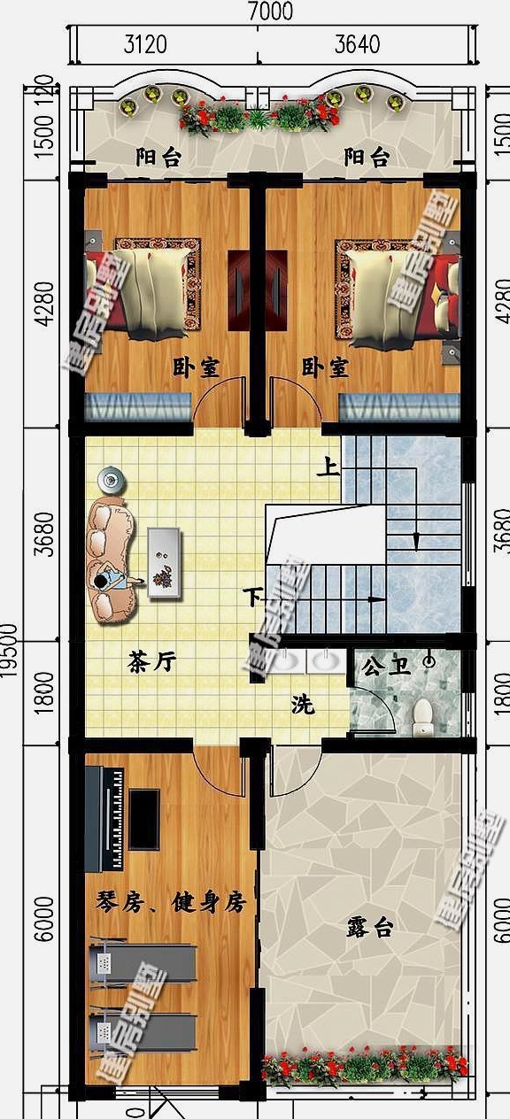 xlsx怎么设置行高列宽7米面宽的3栋别墅两款复式进深达到18米第一款