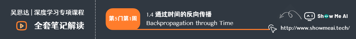 通过时间的反向传播 Backpropagation through Time