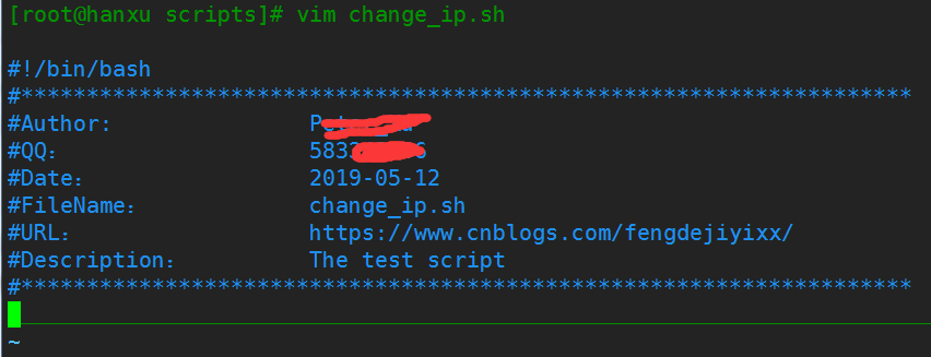 linux自动生成注释,shell脚本模板----自动生成开头注释信息