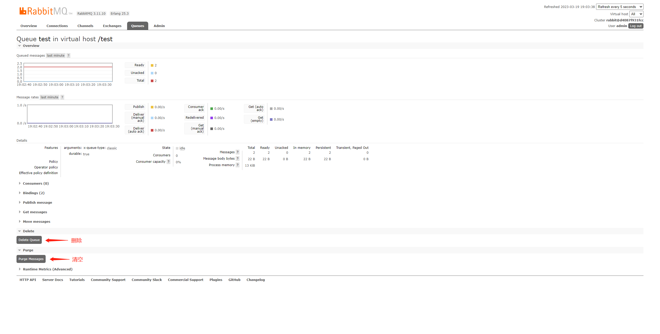 RabbitMQ 03 直连模式-可视化界面