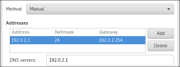 IPv4 settings nm connection editor