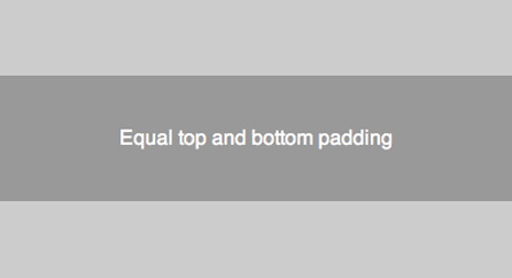 vertical centering with padding demo