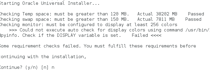 Linux安装oracle数据库Checking monitor报错