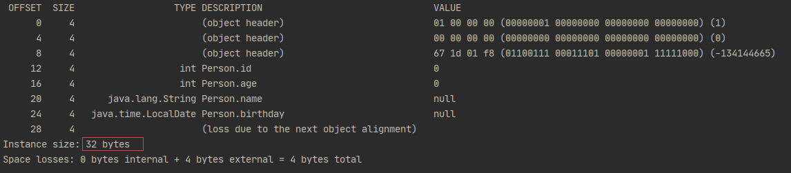 How many bytes each of the 8 basic data types occupy and some common ...