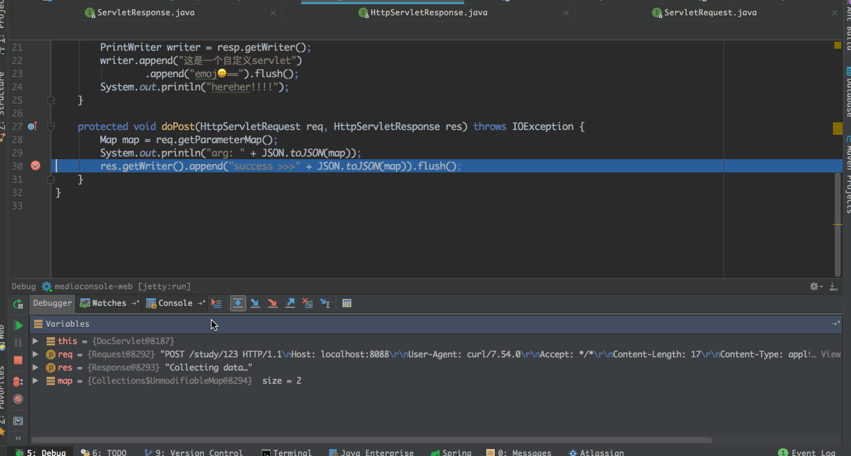 javaservlet前端javaweb三大组件之servlet学习
