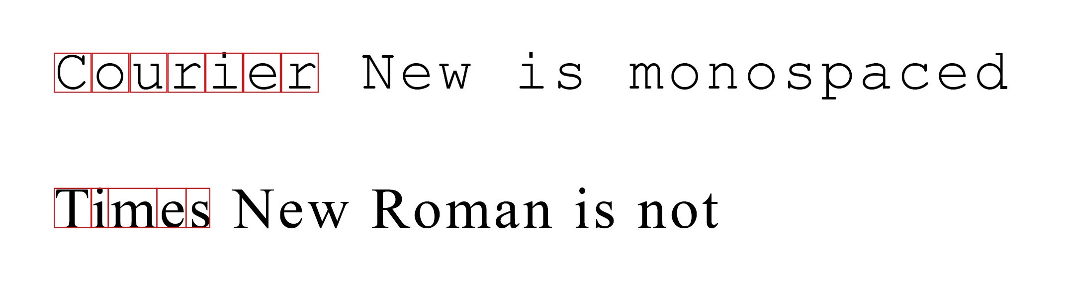 等宽字体与非等宽字体_我最喜欢的等宽字体