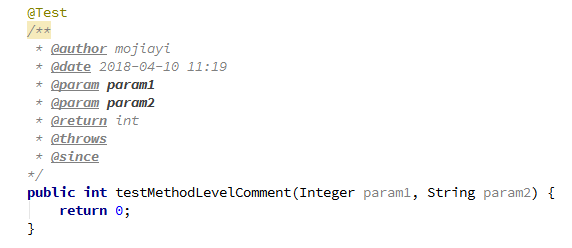 在 idea 中为类和方法自动生成注释