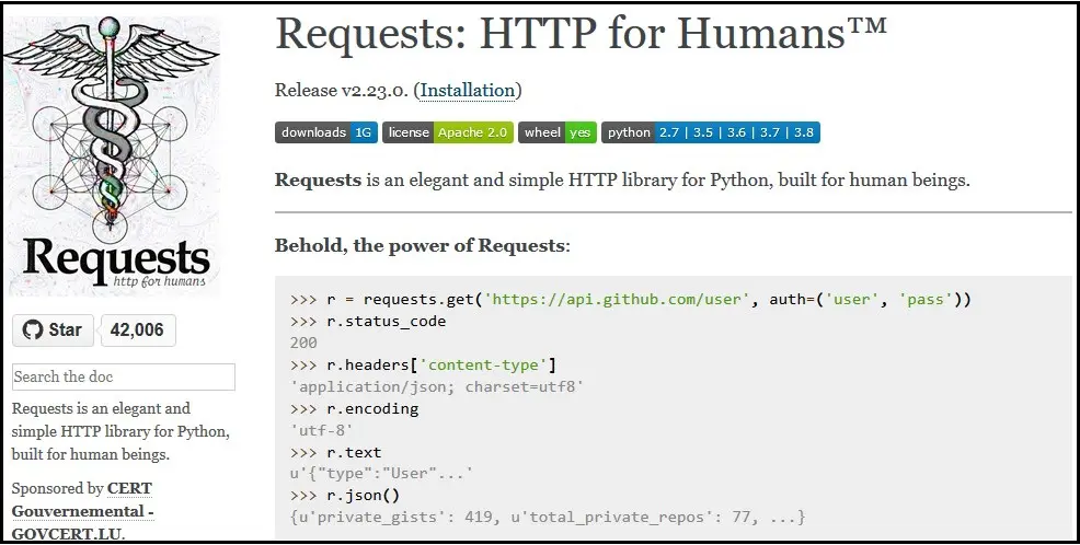 Python 的 HTTP 库