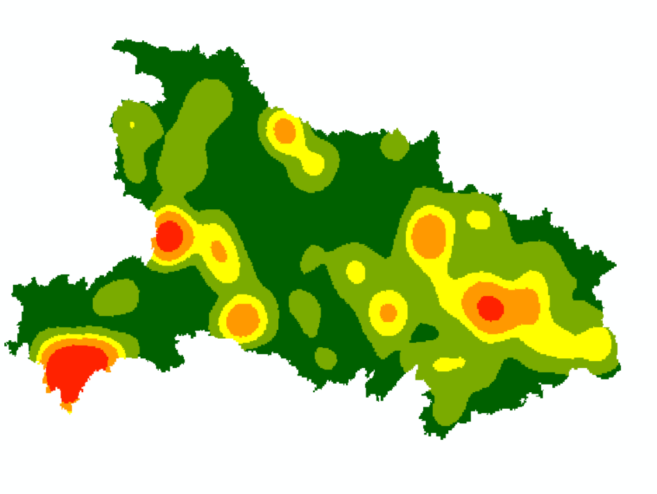 水系分布图arcgis图片