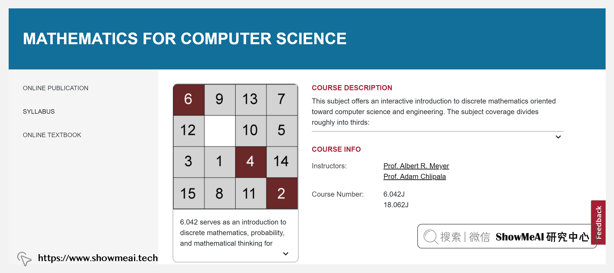 6.042J; Mathematics for Computer Science; 计算机科学的数学基础