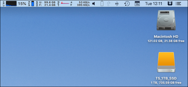 A full menu bar on a Mac.