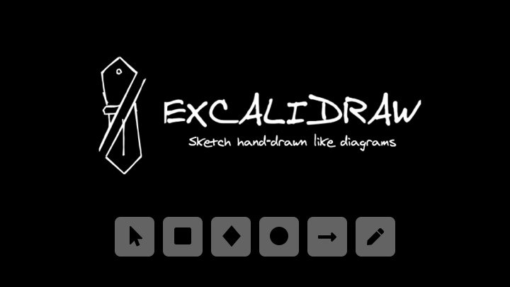 Excalidraw - 免费的手绘风格白板应用，能够画各种流程图、示意图、架构图