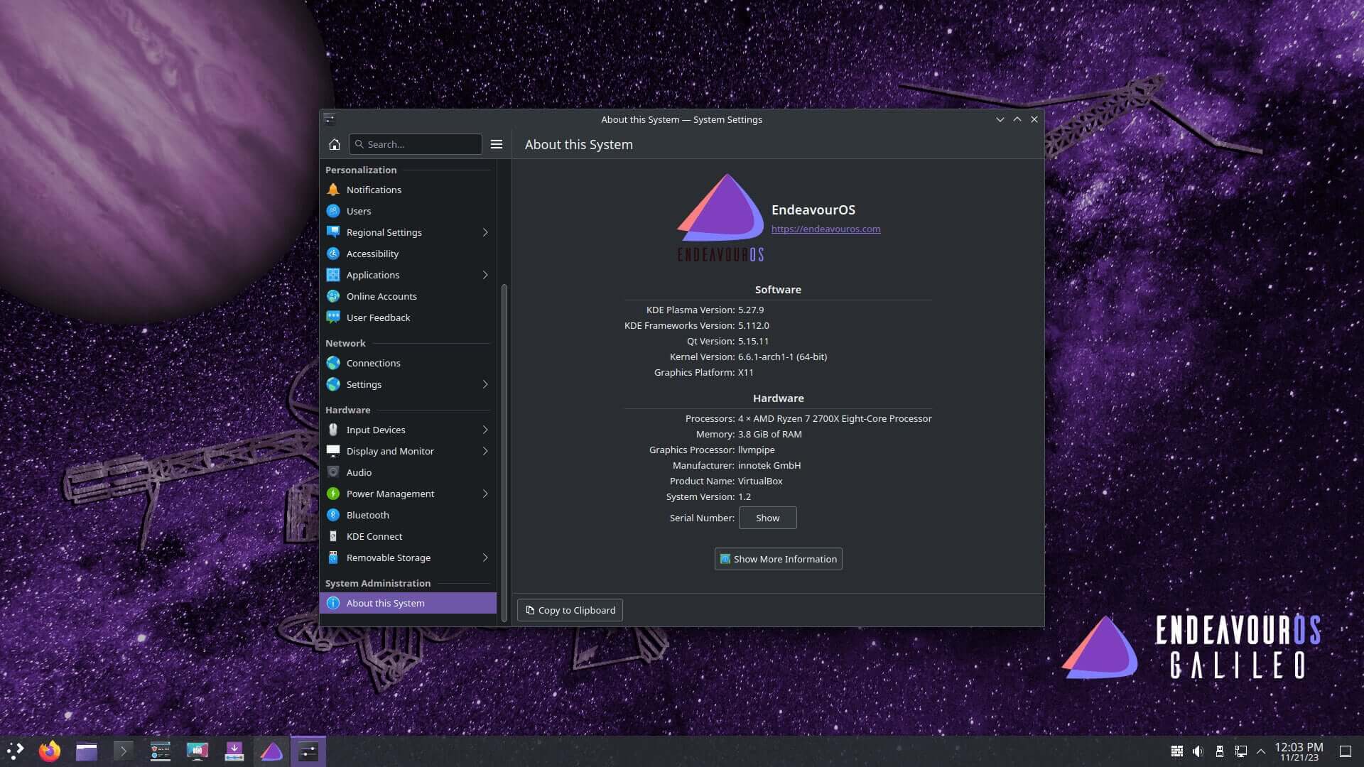 EndeavourOS Galileo: 离开 Xfce，拥抱 KDE