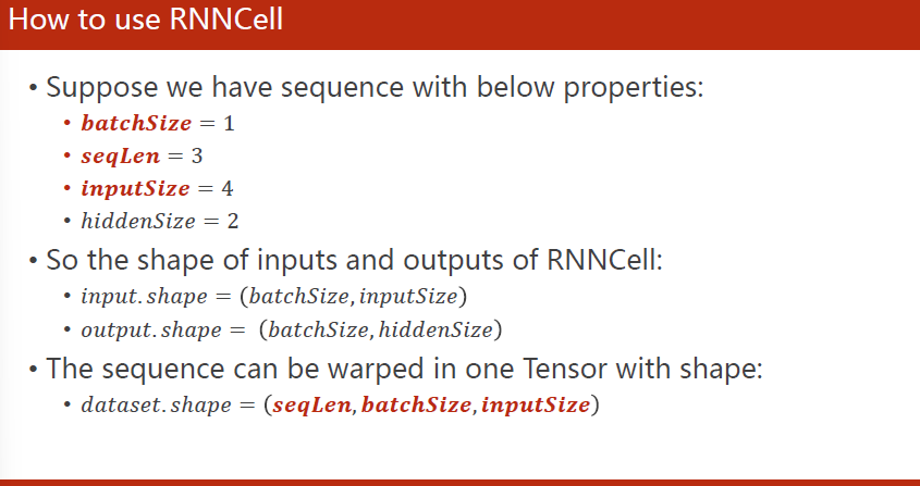 How to use RNNCell