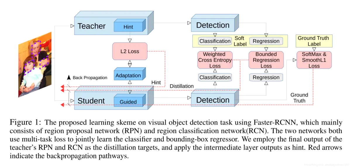 Обнаружение объектов faster RCNN. Knowledge distillation. Loss for Detection. Network Detection and response. Detection models