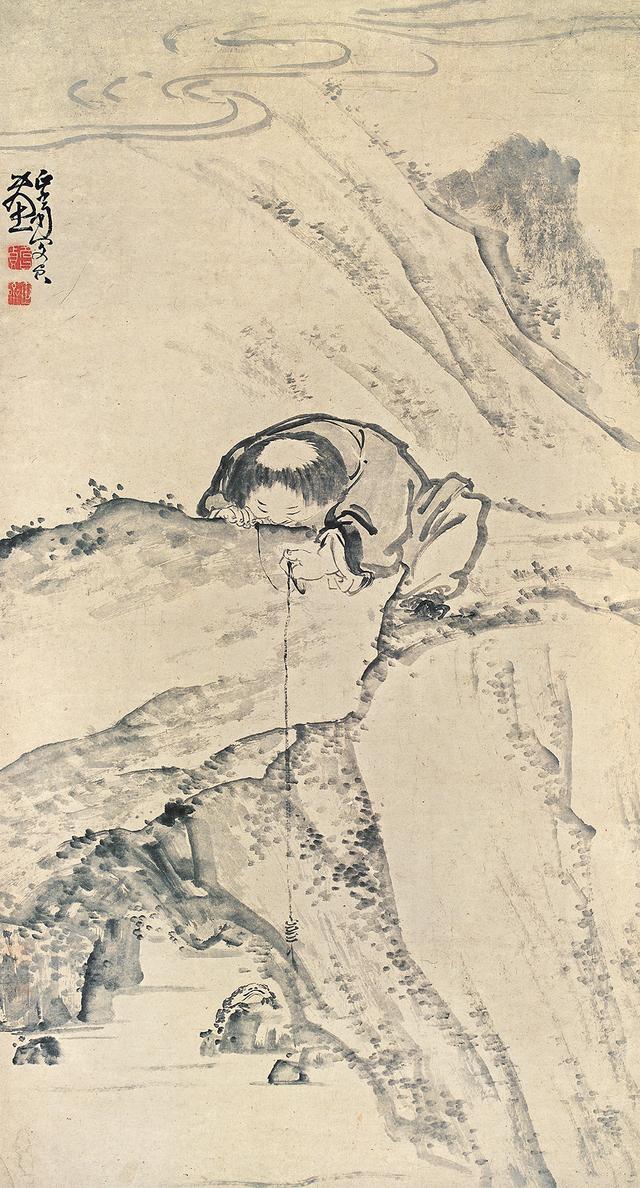 大写一二三四五六七八大九十大写_梁楷减笔人物画派的传承及影响,日本
