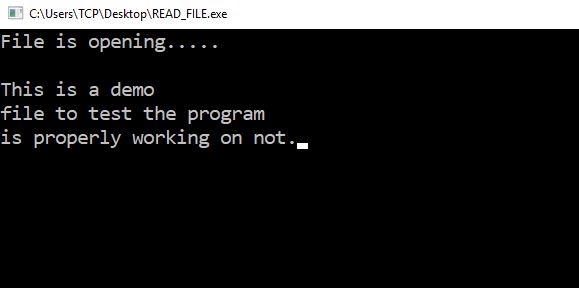 C Program to Read File Line by Line