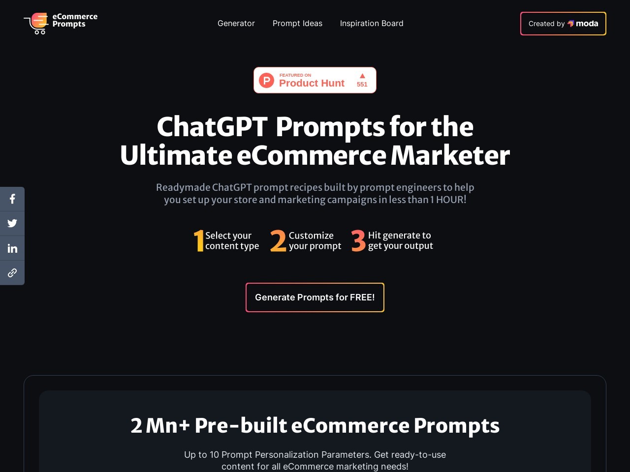 ECommerce Prompt Generator