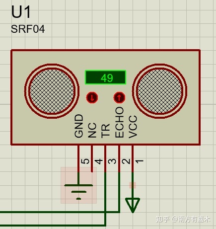 51单片机电路原理图_（51单片机）课设项目2-超声波测距（SRF04、LCD1602、蜂鸣器报警电路）...